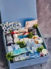 Подарунковий жіночий набір "Premium Spa Box" з косметикою та свічкою— подарунок дружині, мамі, дівчині, подрузі на День народження, Річницю