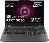 Ноутбук Lenovo LOQ 15ARP9 (83JC00NFRA) Luna Grey / 15.6" IPS 144 Гц / AMD Ryzen 5 7235HS / RAM 16 ГБ / SSD 512 ГБ / RTX 3050, 6 ГБ (TDP 95 Вт) / LAN / RGB Підсвітка клавіатури