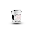 Срібний шарм Pandora «Кава з собою» Срібна намистина Пандора Стаканчик кави Take a break Coffee 797185EN160