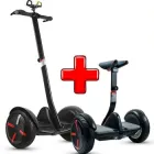 Гіроскутер із ручкою Smartway, 2в1 сигвей ninebot mini чорний