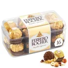 Цукерки Ferrero Rocher Ферреро Роше 16шт шоколадні з фундуком Пластиковий Бокс 200г