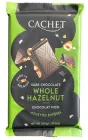 Чорний шоколад Cachet DARK CHOCOLATE HAZELNUT з цілим фундуком 300г