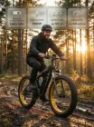 Велосипед електричний потужний електро фетбайк велосипед для дорослих fatbike електровелосипед з рамою на акумуляторі з дисплеєм фарою широкими колесами гірський чоловічий для міста села бездоріжжя Shimano 500W 48v 13Ah New Speed Хакі матовий 73870