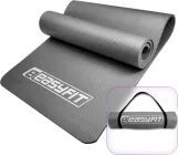 Килимок для йоги EasyFit NBR EF-1919-GY каучуковий каремат для фітнесу 180 х 60 х 1 см Сірий (56001245)
