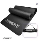 Килимок для йоги EasyFit NBR Soft-Touch 10 мм чорний спінений каучук (йогамат для фітнесу та пілатесу) SCTNBR10-BK