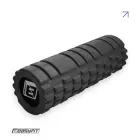Массажный ролик-валик EF Solid Grid Roller Mini 30 см чорний (суцільнолитий ролер, стійкий до пошкоджень валик, циліндр, масажер для спини, ніг, рук, шиї) US-1230