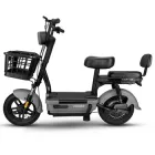 Електровелосипед EVOBIKE Nova AGM (48V/12Ah) 500W графітовий, з пасажирським сидінням, кошиком та дисплеєм, сірого кольору