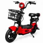 EVOBIKE Nova MINI 500W 48V 12Ah зручний електровелосипед з 2 сидіннями, корзиною, простий і надійний, для міста і села, червоного кольору