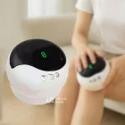 Масажер вакуумний антицелюлітний для тіла Intelligent Cupping Massage, акумуляторний ручний електромасажер з 9 режимами та нагріванням для зменшення целюліту, лімфодренажу та покращення кровообігу Білий, LY-873-White
