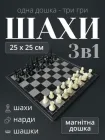 Шахмати шашки нарди пластикові шахи магнітні гральні набір 3 в 1 шаховий шахівниця для дітей новачків дорослих початківців комплект шахів шашок на подарунок дорожні похідні настільні на магнітній дошці подарункові 25 см x 25 см АН38810 + гральні кубики