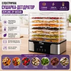 Дегідратор для сушіння продуктів універсальний Zepline ZP-00349 1000 Вт, сушарка багаторівнева для фруктів, овочів, грибів і м’яса