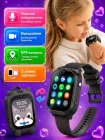 Смарт годинник дитячий розумний для дітей дитини смартгодинник smart watch смартвотч з gps трекером відеодзвінком і відео камерою смарт вотч 2 змінних корпуси в комплекті чорний