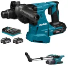 Набір інструменту Makita(Перфоратор+набір акумуляторів+насадка для видалення пилу) SET-HR011GZ-0826