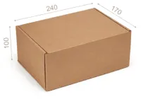 Коробка 240×170×100 мм 3-шарова крафтова М0074-о2