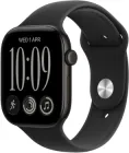 Смарт-годинник Apple Watch Series 12 GPS 46mm Black Aluminium Case with Black Sport Band - M/L (MJEL4RK/A)