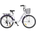 Велосипед AL 26" Spark CITY TEYA рама 17" білий з фіолетовим (239986)